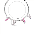 Miniatyrbilde 4 av 4: Halskjede i rustfritt stål med strass Playboy kaninanheng Punk kjede Choker for kvinner