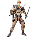 Miniatyrbild 9 av 9: Klassificerad serie Desert Commando Snake Eyes, samlarobjekt G.I. Joe actionfigurer, 92, 6-tums actionfigurer för pojkar och flickor, med 9 tillbehör