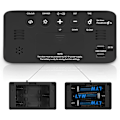Miniatyrbild 5 av 6: Superhög larmklocka för tunga sovare, vuxna, RGB-digitalklocka med 7-färgad nattlampa, justerbar volym, USB-laddare, små klockor för sovrum B Black+rgb