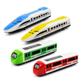 Miniatyrbillede 1 af 4: Bullet Train Pull Back Legetøj Højhastighedstog Bytog Moderne Lokomotiver til Børn Småbørn Drenge 4PCS