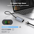 Miniatyrbild 6 av 8: USB-C Typ-C USB3.1 till 2500Mbps 2.5Gbps GBE Gigabit Ethernet Nätverks-LAN-kabeladapter för bärbar dator