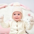 Miniatyrbilde 4 av 5: Baby Vinterlue Håndske Lue Sett Jenter Gutter Pompom Strikket Lue Votter for Småbarn 0-3T（Khaki）