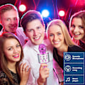 Miniatyrbilde 4 av 5: Rosa karaoke-mikrofon med Bluetooth, syngeleker for jenter, bursdagsgaver for 9, 10, 11, 12 år gamle barn, strømpefyll