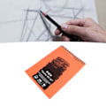 Miniatyrbillede 2 af 5: 60 ark Sketchbog Professionel 16K Spiralbundet Kunst Sketchbog Kunstner Tegnebog Papir Maleri Skitseblok Orange