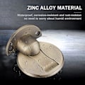 Miniatyrbilde 6 av 7: Gulvmontert magnetdørstopper - Usynlig magnetisk dørstopper, magneter dørstopper veggstøtte hold åpen dørstopper, med 3M lim uten boring, for H Retro Brass*2