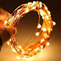 Miniatyrbillede 2 af 5: Led-lyskæde, Sanniu Mini batteridrevet kobbertråd stjernelys, batteridrevne lys til soveværelse, jul, fester, bryllup, Cent