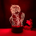 Miniatyrbilde 1 av 7: Guilty Crown 3D LED-lampe for soverom, dekorativ nattlampe, bursdagsgave, rombord, LED-lys, anime Guilty Crown