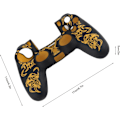 Miniatyrbilde 5 av 7: Spillkontrollhud Grip Deksel Case, Myk Silikon Case, Hud Grip Shell Deksel for PlayStation 4 PS4 Kontroll Black-Yellow