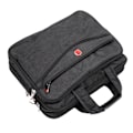 Miniatyrbillede 5 af 5: Sort 15 tommer Business Laptop Skuldertaske Kontor Rejse Vandafvisende Udvidelig Laptop Aktentaske Sort 15 tommer