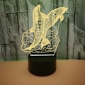 Miniatyrbild 1 av 7: Dolphin Färgglad 3D-lampa 16 Färg Illusion Led Nattlampa för Barnrum Heminredning Födelsedag Julgåvor för Pojkar Flickor