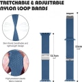 Pikkukuva 3 / 5: For Braided Loop for Apple Watch Band 42mm 44mm 45mm  Women/Men,Solace Elastics Stretch Nylon Sport Strap wristband for iWatch bands series 7 6 5 4
