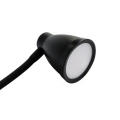 Miniatyrbillede 5 af 6: Klips på lys, læselys klips til hovedgærde/lysfarve kan ændres/natteseng læselampe klips på skrivebord og computer，USB LED lille bordlampe（sort）