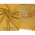 Miniatyrbilde 3 av 4: Kvinners sommer skjerf lett stort langt gasbind sjal lin strand wrap vanlig 75”×43”, Gurkemeie