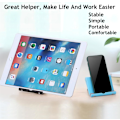 Miniatyrbillede 6 af 8: Mobiltelefonholder til skrivebord 2-pak Mobiltelefonholdere Desktop Tablet Stand, Foldbar telefonholder Universal justerbar Tablet Stand til skrivebord Black 2 PCS