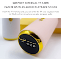 Miniatyrbilde 4 av 6: Trådløs Bluetooth-mikrofon, søtt kaninmønster, stemmestyring, LED-lys, 12 timers batterilevetid