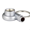 Miniatyrbillede 3 af 5: Kreativt Spindende Nyt Krom Poleret Gunmetal Sort Turbo Turbolader Nøglering Nøglekæde Ring Nøglering Nøglebrik, Lav Fløjtelyd