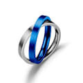 Miniatyrbillede 3 af 4: 2 stk. Angst Ring til Kvinder Mænds Fidget Ring DIY Rustfrit Stål Udskiftelig Roterende Måne Stjerne Bånd Spinner-Ring -10