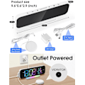 Miniatyrbillede 5 af 6: Superhøj Vibrerende Vækkeur med Sengeshaker, Stort LED Digital Display, Nattelys, Ideel til Tunge Sovere, Voksne, Hørehæmmede Døve Seniorer White