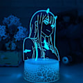 Miniatyrbilde 4 av 7: 3D Nattlys Zero Two 002 Anime Lampe Led Illusions Nattlys Barn Jenter Soverom Dekor Julegaver Darling in The FRANXX