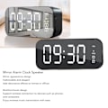 Miniatyrbild 5 av 6: Spegelsurface väckarklocka Bluetooth-högtalare Digital trådlös väckarklocka Bluetooth-högtalare för mobiltelefon dator