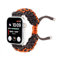 Miniatyrbilde 1 av 5: Paracord Watch Band Justerbar Flettet Rem for Apple Watch 42/44/45mm Håndleddsrem Nylon Flettet Watch Band Erstatning