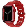 Miniatyrbild 1 av 3: 2 st spetsband i silikon till Apple Watch 38/40/41 mm, ihålig andningsbar rem för iWatch Series 8 7 6 5 4 3 2 1 SE