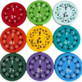 Miniatyrbilde 1 av 2: Et sett med nye MATH FIDGET SPINNERS Matematikk Fingertip Gyro Undervisning Opplysning Leker Add and subtract 9pcs 3D printed model