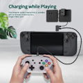 Pikkukuva 4 / 7: Steam Deckille sopiva 2-in-1-jatkoliitin Oikean kulman Type-C USB C -sovitin Uros-naaras Pelikonsolin lisävaruste