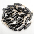 Miniatyrbild 2 av 4: Luckeeper Healing Crystal Wands | Svart Obsidian | 6 Facetterad Reiki Chakra Meditationsterapi 4 PCS