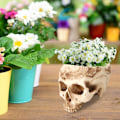 Miniatyrbillede 4 af 5: Kraniet Blomsterpotte Planter Resin Kunsthåndværk Personlige Hjemmeindretning Bar Ornamenter