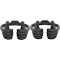 Miniatyrbilde 1 av 5: Thumbs Up 2-pakks nettbrettstativ, nettbrettstativholder for skrivebord, nettbrettstativ kompatibel med iPad-serien, Samsung Galaxy-faner Black/Black Plus