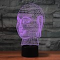Miniatyrbild 6 av 7: 3D Buddha Fjärrkontroll 16 Färger Nattlampor Illusion Akryl LED Bord Sänglampa Barn Sovrum Skrivbords Dekoration Födelsedagspresenter Leksak för Barn