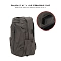 Miniatyrbild 2 av 5: Ryggsäck för män, lättviktig laptop-ryggsäck för affärsresor med USB-laddningsport för skola utomhus polyester Grey