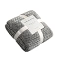 Miniatyrbillede 2 af 2: Fleece tæppe til sofa, blødt flanel tæppe, letvægts fuzzy tæpper til sofa seng kontor gray 70*100 CM