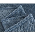 Miniatyrbillede 3 af 5: Fleece tæppe til sofa, blødt flanel tæppe, letvægts fuzzy tæpper til sofa seng kontor blue 100*150 CM