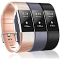 Pikkukuva 1 / 4: 3 kpl:n rannekkeet yhteensopivat Fitbit Charge 2:n kanssa, Classic & Special Edition -vaihtohihnat Fitbit Charge 2:lle, naisille ja miehille（Rose Golden/Gray/Black-S）