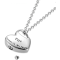 Miniatyrbilde 3 av 5: AVEKI Kremasjonsurne Halskjede for Aske Urne Smykker, Forever in My Heart Gravert Rustfritt Stål Keepsake Vanntett Minnesmerke Anheng for mor og far wit
