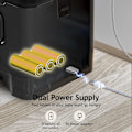 Miniatyrbild 7 av 8: Automatiska kattmatare - Torrfoderdispenser med timer, torkmedelspåse, programmerbar portionskontroll 4 måltider per dag, 10s röstinspelare Black Transparent 4L