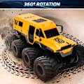 Pikkukuva 6 / 6: Kauko-ohjattava auto, 1:12 mittakaavan RC-maastoauto 8 pyörää 2,4 GHz RC-maasturi pojalle, maastoajoon sopiva vedenpitävä sähköleluauto 2 ladattavalla akulla