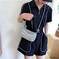 Miniatyrbillede 2 af 5: Rhinestone Aftenpung til Kvinder Krystal Crossbody Tasker Bling Clutch Håndtaske til Bryllup Prom Fest