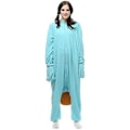 Miniatyrbillede 2 af 5: Unisex voksen kostumebold jul rollespil næbdyr et-stykke pyjamas blå, blød og behagelig uden at skade din hud.