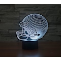 Miniatyrbilde 1 av 6: 3D Rugby Caps Lampe med Fjernkontroll, 16 Farger Nattelysbilder, Akryl LED Bord- og Nattbordslampe, Barnerom, Skrivebordsdekorasjon, Bursdagsgaver, Leke for Barn