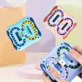 Miniatyrbilde 7 av 7: Roterende magiske bønneleker Dekompresjon Roterende små perler Fidget Spinner Magiske kubeleker for Unisex-barn Puslespill Pedagogiske leker（Indigo）