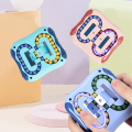 Pikkukuva 7 / 7: Pyörivä taikapapu lelut Dekompressio Pyörivä pienet helmet Fidget Spinner Taikakuutio lelut Unisex-lapsille Puzzle Koulutuslelut（Indigo）
