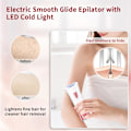 Miniatyrbillede 5 af 8: Epilator til hårfjerning til kvinder - bærbar epilator - Glamorous Skin Epilator til ansigt - Elektrisk Smooth Glide Epilator med LED-koldt lys