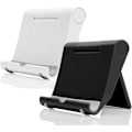 Miniatyrbillede 1 af 8: Mobiltelefonholder til skrivebord 2-pak Mobiltelefonholdere Desktop Tablet Stand, Foldbar telefonholder Universal justerbar Tablet Stand til skrivebord Black+White