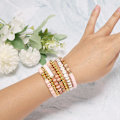 Miniatyrbilde 6 av 7: Armbåndssett for vennskap med gullperler, leireperler, smykke- og armbåndssett for tenåringsjenter, charmsmykkemakersett med bokstavperlesett for Multicolour6