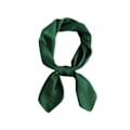 Miniatyrbilde 1 av 5: Kvinners Fashion Soft Large Satin Square Chiffon Polyester Scarf Set Head Neck Multiuse Solid Colors Available-Green