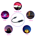 Miniatyrbilde 3 av 4: Bilprojektorlampe Net Red Bil Full Sky Star Atmosfærelampe USB Takstjernelampe Ombygd Bil Innendørs Atmosfærelampe