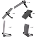 Miniatyrbilde 5 av 5: Thumbs Up 2-pakks nettbrettstativ, nettbrettstativholder for skrivebord, nettbrettstativ kompatibel med iPad-serien, Samsung Galaxy-faner Black/Black Plus